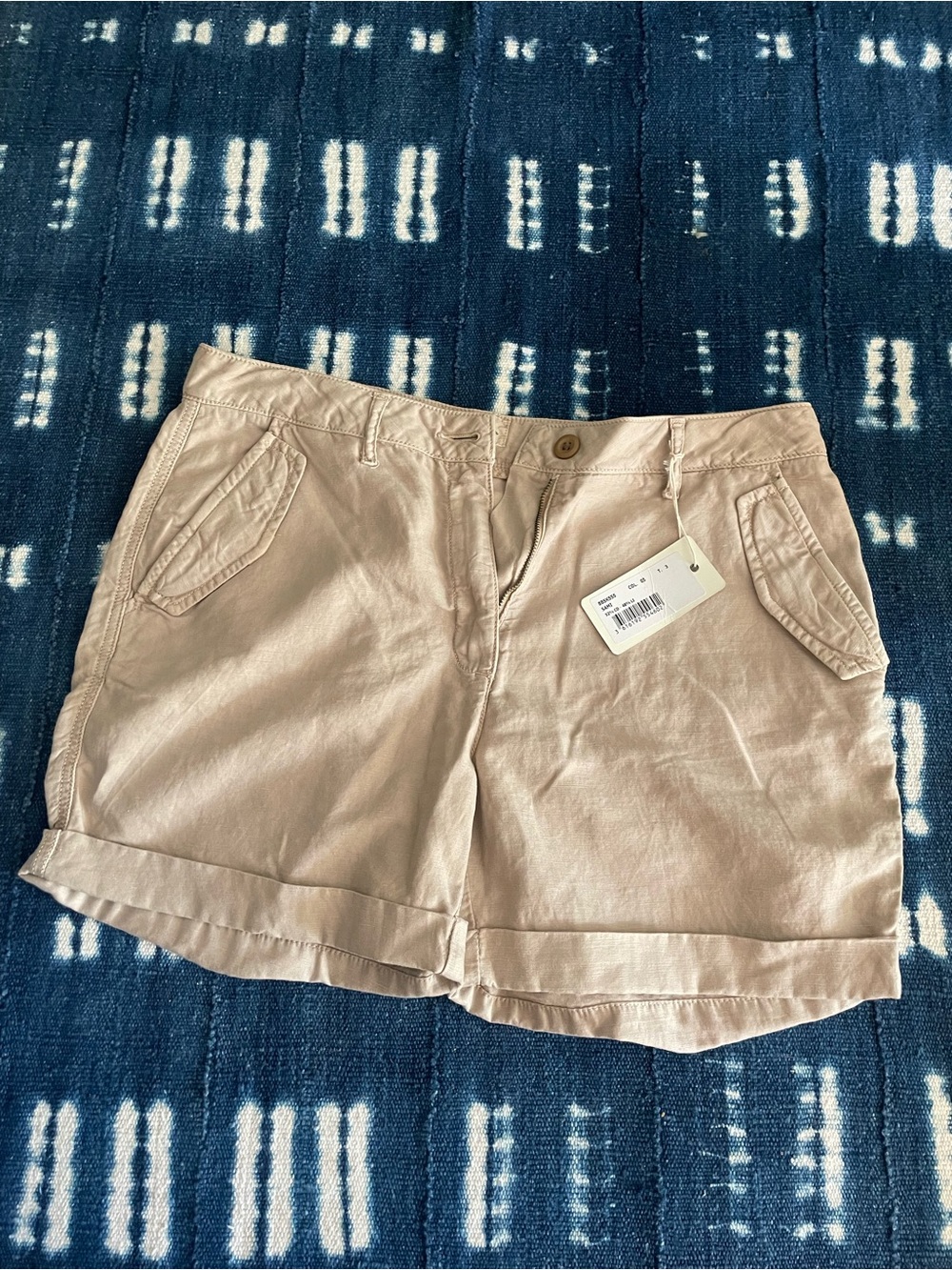 Hartford Light Beige Women's Casual Cotton Shorts - french size 3